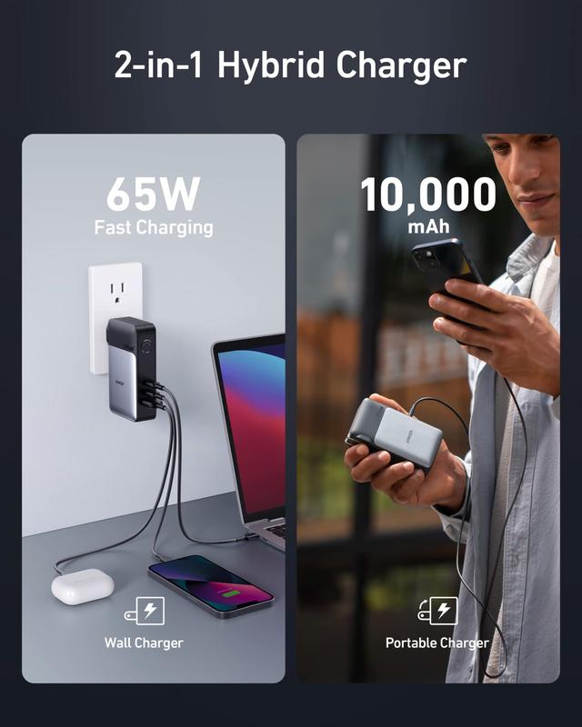 Banco de potência Anker 733 GaNPrime PowerCore 65W 10.000mAh